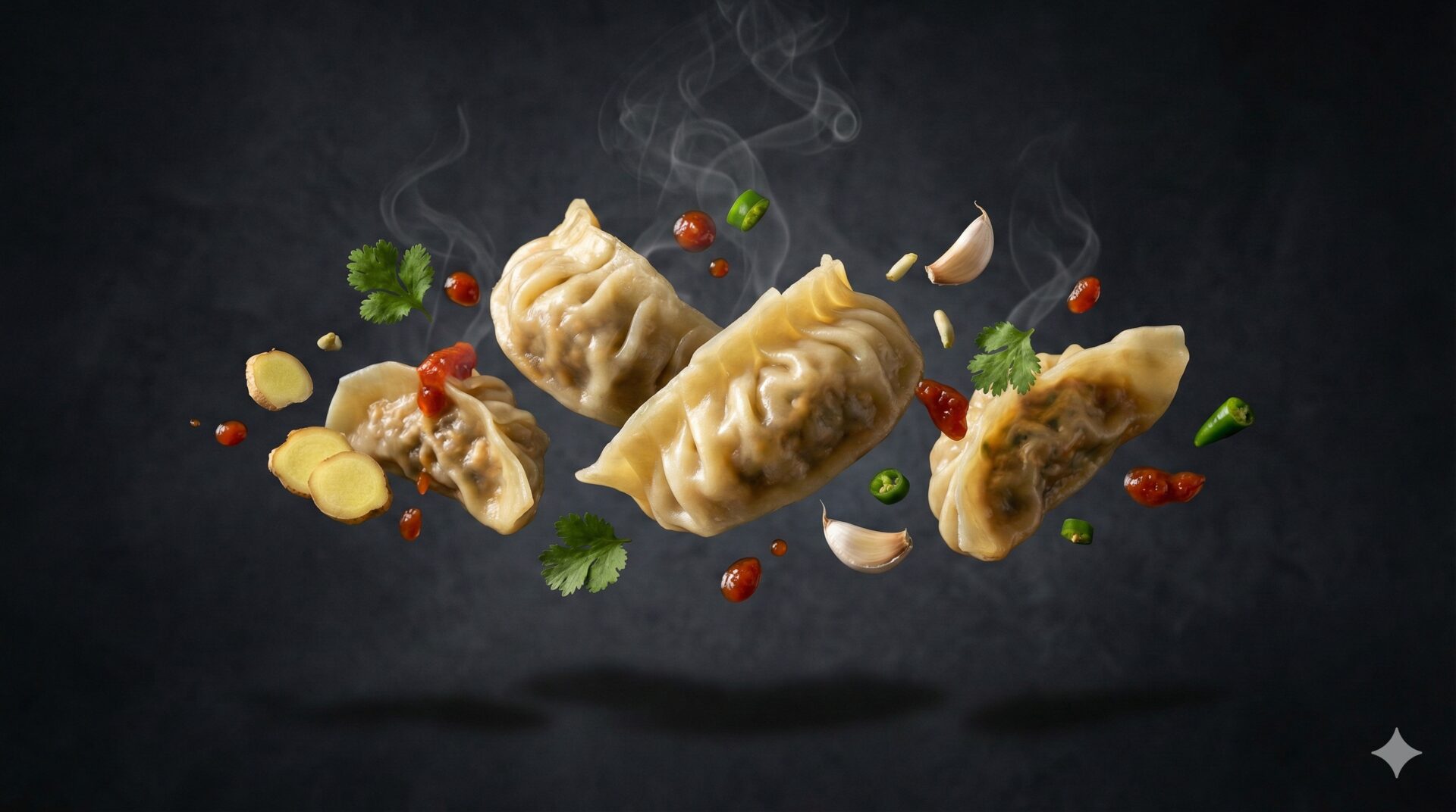Steamed pork momos